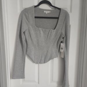 Good American Terry Square Neck Corset